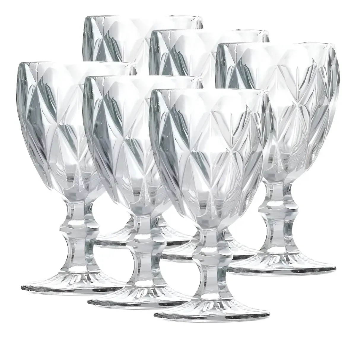 Imagem do presente Jogo De 6 Taças Transparente Diamond Gamma 340ml